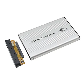 TISHRIC Pentru 2.5 HD HDD SSD DVD Extern 1TB Cutie de Hard Disk Cabina de 44Pin IDE la USB 2.0 Adaptor de Caz Recipient Optibay