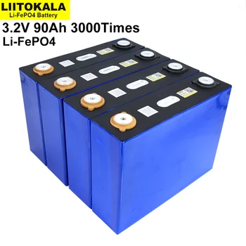 Liitokala Lifepo4 baterie litiu-fier bateria fosfat de Mare capacitate 900mah Motocicleta masina Electrica motor de 3,2 V 90ah Dimensiune