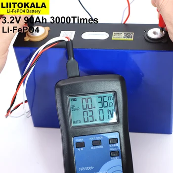 Liitokala Lifepo4 baterie litiu-fier bateria fosfat de Mare capacitate 900mah Motocicleta masina Electrica motor de 3,2 V 90ah Dimensiune