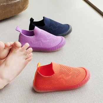 MudiPanda Copii Pantofi Plat 2020 Toamna Fund Moale Respirabil Copii Fete Baieti Slip-On Casual Adidasi