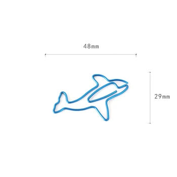 15 buc/cutie Desene animate Forma de Animale Agrafe Blue Dolphin Creative Album Memo Clip Liant Agrafe de Marcaje de Papetărie
