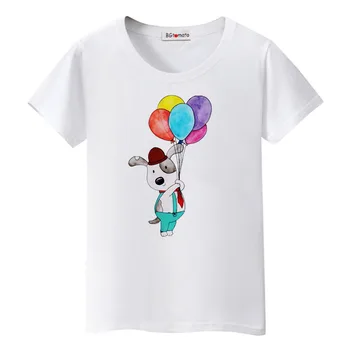 BGtomato balon Colorat tricou câine drăguț tricou femei shein tricou femme vara topuri casual kawaii harajuku tricou