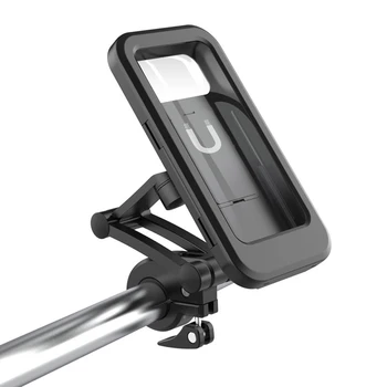 Universal pentru motociclete și biciclete, impermeabil telefon mobil cu suport magnetic de aspirație retractabil ajustare multi-funcție