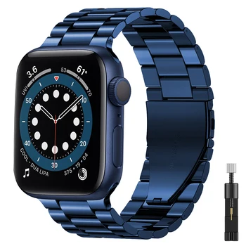 Pentru apple watch band 6 5 4 se 44mm 40mm curea din Oțel Inoxidabil, Benzi pentru iwatch 3 42mm 38mm Afaceri bratara Modernizate adaptor