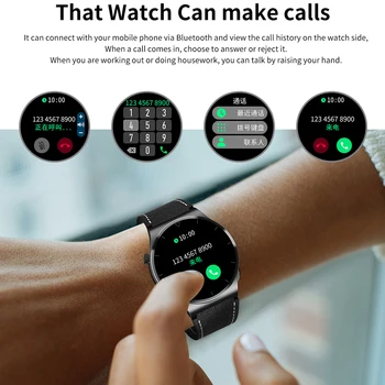 Ceas inteligent pentru Oameni de a Face Apel Rata de Inima de Monitorizare a Presiunii arteriale Bluetooth Muzica de Fitness Smartwatch rezistent la apa Benzi de Sport