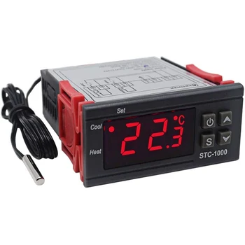 Digital Controler de Temperatura Termostat Termostat incubatorul Releului LED 10A Incalzire Racire STC-1000 STC 1000 12V 24V 220V
