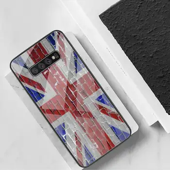 Marea Britanie pavilion Britanic marea BRITANIE Caz Telefon din Sticla Temperata Pentru Samsung S20 Plus S7 S8 S9 S10 Plus Nota 8 9 10 Plus