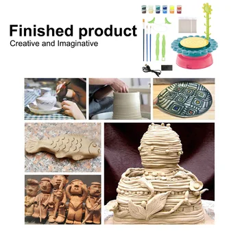 Electric Roată De Olărit Meșteșugul Kit De Arte Și Meserii Pentru Copii Jucarii Ceramica Formarea Machine Divertisment De Învățământ Jucării Pentru Copil