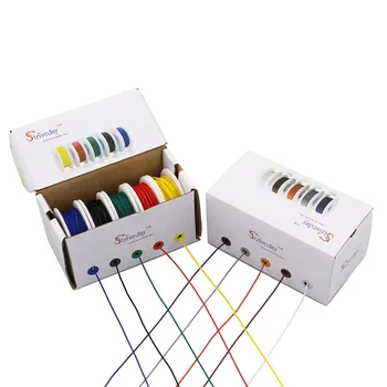 25m UL 1007 18AWG 5 Mix de culoare caseta 1 caseta 2 pachet Electric Cablu de Linie Aeriană PCB Cupru Sârmă