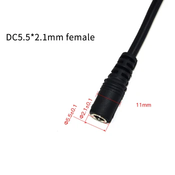 12V DC Adaptor de Alimentare Cablu de Extensie 5.5*2.1 mm de sex Masculin de sex Feminin Cablu de Alimentare Extinde Fir de 1M 3M 5M Cablu Pentru Camera CCTV,DVR,4G Router