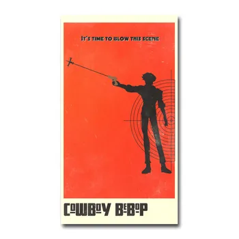Arta de Matase Sau Panza de Imprimare Cowboy Bebop Japonia Anime Poster 13x24 24x43 inch Pentru Camera Decor Decor-001