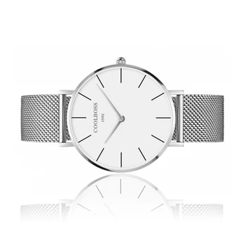 Noi Top Ceas de Lux Barbati de Brand Ceasuri bărbătești Ultra Subțire din Oțel Inoxidabil Plasă de Trupa Cuarț Ceas de mână de Moda casual, ceasuri