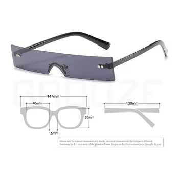 GAOOZE de Lux Dreptunghi ochelari de Soare pentru Femei ochelari de Soare Moda Design de Brand Femei Songlasses Anti-orbire Ochelari Mari Femeie LXD397