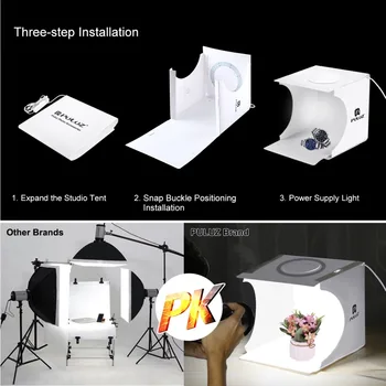 Desktop LED Inel Lightbox Pliere Portabil Studio Foto Cutie de Fotografie Softbox light box Studio de Fotografiere Cort Cutie Kit