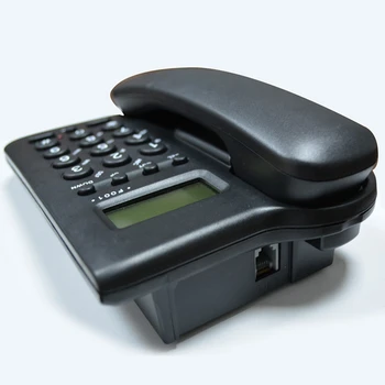 Cu fir de Telefon Desktop Perete Fix Telefon cu Caller ID, Reglabil Luminozitatea ecranului, pentru Biroul de Acasă, Negru