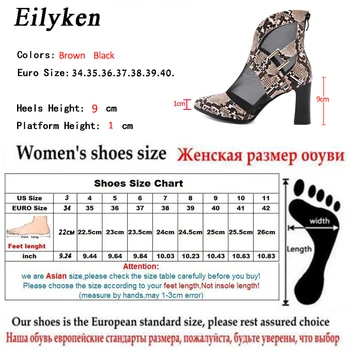Eilyken Serpentine cu Toc Mesh Glezna Cizme Scurte Sandale Sexy Pompe de Petrecere Gladiator, Cizme pentru Femei pantofi mărimea 35-40