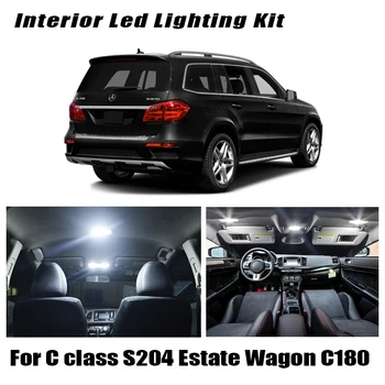19pcs lampa LED interior Bec Kit Pentru Mercedes C-class S204 Estate Wagon C180 C220 C230 C250 C280 C300 C320 C350 C63 AMG