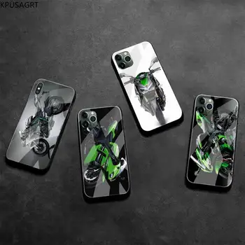 Kawasaki Ninja Zx R Sport Motociclete Caz Telefon din Sticla Temperata Pentru iPhone 11 XR Pro XS MAX 8 X 7 6S 6 Plus SE 2020 caz