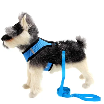 Câine de companie respirabil vesta coarda de tracțiune cu moda tesatura de nailon lesa folosit pentru mici mijlocii mari provizii piept pisică câine harnes