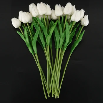 20buc Floare de Lalea Latex Real Atingeți Pentru Decor Nunta Flori de cea Mai buna Calitate KC451