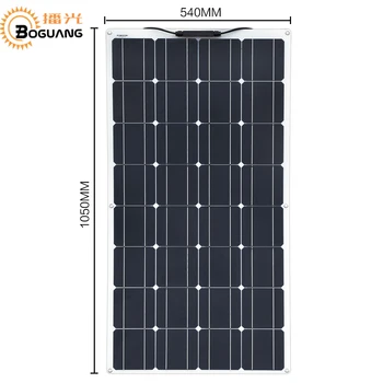 5*100w 500w flexibil sistem de panouri solare FOTOVOLTAICE cablu solar conector adaptor 50A controler pentru masina baterie de putere RV sistem DIY kit