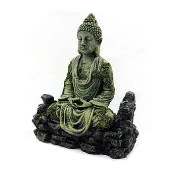 2020 Nou Rășină Vechi Imitație Statuie A Lui Buddha Ruinele Acvatice Ornament Acvariu Rezervor De Pește