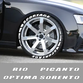 Auto Pneu Litere 3D Autocolante Pentru Kia Sportage 3 4 QL Rio 3 K2 Optima Sorento Picanto Ceed Forte Cadenza K9 Sufletul Accesorii Auto
