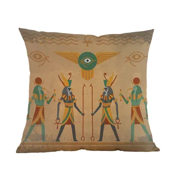 Egiptul antic picturi Murale portret Hieroglife Faraon Horus, Ochiul Zeilor Arunca Pernă Acasă Galerie Decorative Canapea Pernă Acoperă
