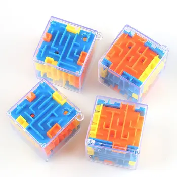 3D Labirint Magic Cube Puzzle Joc de Viteză de Jucării pentru Copii Puzzle Labirint Amuzant Inteligenta Jucarii Educative Portabil Copil Cadouri de Craciun
