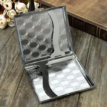 Metal argintiu Tutun 20 De Fumul de Tigara Suport Durabil de Stocare de Caz Box Design Rafinat Cutie de Țigară Perfect Pentru un Cadou