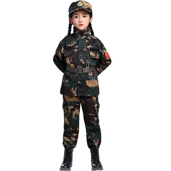 Forțele speciale Costum de Camuflaj pentru Copii Costum de Băiat Ofițer de Cosplay Tactice Etapa cu Haine Militare Deghizare de Halloween