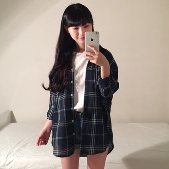 2020 Femei Japonia Kawaii Ulzzang Carouri Zăbrele Cardigan Student Tricouri de sex Feminin coreeană Tunica Punk Harajuku Îmbrăcăminte Pentru Femei
