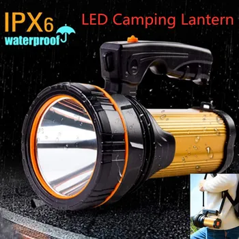 80W USB Reîncărcabilă Lanterna rezistent la apa Far de lumina Reflectoarelor XHP70 Lanterna LED-uri în aer liber Camping Lanternă Lumină de Urgență