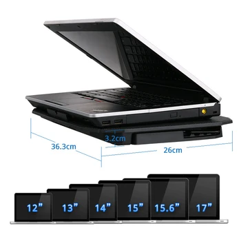 Laptop de Gaming Cooler Viteza Reglabila 2 Porturi USB si 2 al Ventilatorului de Răcire LCD Laptop de Răcire Pad Metal Notebook Stand Pentru perioada 11-17 inch