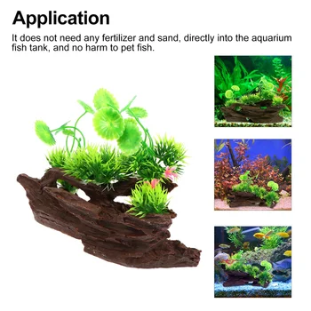 1 buc Simulare Creatoare Plante Decoratiuni Rezervor de Pește Ornament pentru Acvariu Acasă