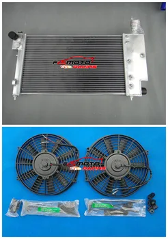 50MM Aluminiu Curse Radiator + Ventilatoare Pentru PEUGEOT 106 GTI&RALLYE//CITROEN SAXO/VTR 1991-2001 01 00 99 98 97 96 95 94 93 92 91