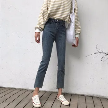 Ieftine en-Gros 2019 Nouă Primăvară-Vară Fierbinte de Vânzare de Moda pentru Femei Casual Pantaloni din Denim NC26