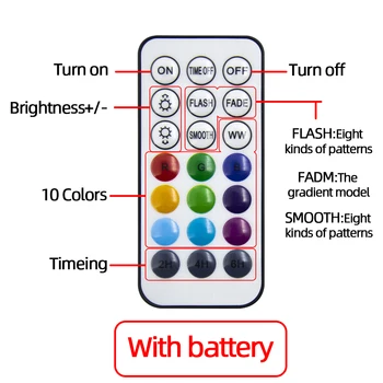 10 Culori Smart Control De La Distanță Bluetooth Sârmă Lumini De Basm Cameră Zână Lumini Led Room Decor Decolora Stele, Lumini Zână