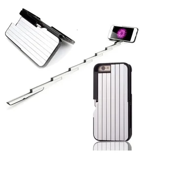 3in1 Selfie Stick w/ Acoperire din Aluminiu Pentru Iphone 8/7/6s Plus Pliabil selfie Cu Cazul & Bluetooth Declanșator de la Distanță Pentru Iphone 6S