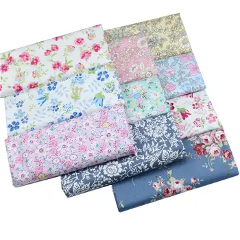 Florale Serie Tesatura de Bumbac țesături din Bumbac imprimat bumbac diagonal tesatura pentru DIY face Rochie foaie de pat de material