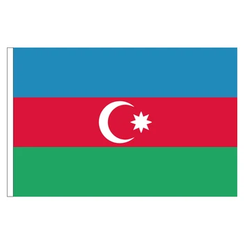 Transport gratuit Aerlxemrbrae 90+150cm dimensiuni Azerbaidjan pavilion pentru a satisface Parada de partid Agățat drapelul Național