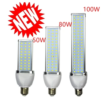 NOI 5pcs/lot 5730 LED lampă cu lumină de Porumb bulb30W 40W 50W 60W 80W 100W Bec Led E27 E39 E40 85-265V de Răcire din Aluminiu de Mare Putere Bec