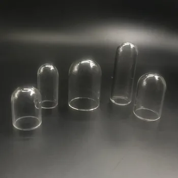 10buc/mulțime de Diferite dimensiuni tub bell jar forma de globuri de sticlă capac cupola medalion pandantiv de sticlă flacon pandantiv bijuterii concluziile