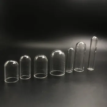 10buc/mulțime de Diferite dimensiuni tub bell jar forma de globuri de sticlă capac cupola medalion pandantiv de sticlă flacon pandantiv bijuterii concluziile