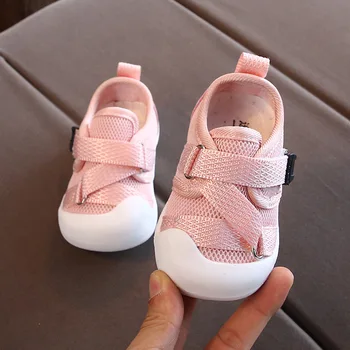 Copilul de Pantofi pentru Copii pentru Fete Pentru Copii Adidasi Cross-legat Plasă de Fund Moale pentru Sugari Prima Pietoni Pantofi Nou-născut Culoare Pură Pantofi Casual