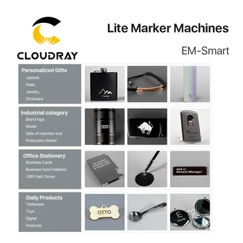 Cloudray Fierbinte de Vânzare LE-Smart 20W Fibre Laser Inteligent Lite Mașină de Marcare pentru DIY de Metal din Oțel Inoxidabil Transport Gratuit DHL
