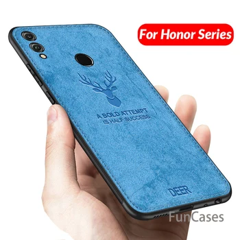Original Caz de Telefon Pentru Onoare 8X Max Cazuri Pânză Cerb Cover Pentru Huawei Honor 8X Max Funda Coque Hono 9 8 Lite X8 8 X 9Lite Shell