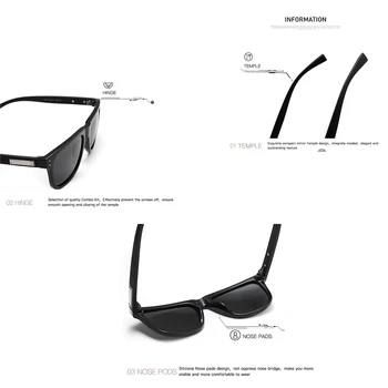 AEVOGUE Polarizat ochelari de Soare Barbati TR90 Unisex Stil Vintage Polaroid Lentile de Calitate Superioară Original Oculos De Sol Masculino AE0614
