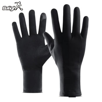Femei Barbati Iarna Cald Mănuși de Biciclete Termică Ecran Tactil Full Degetul Mănuși de Ciclism Windproof Mănuși Lungi Negre TX005