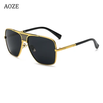 2020 Moda de Metal gradient rama patrat barbati pilot de ochelari de soare de brand, Design de conducere ochelari de soare Vintage Ochelari de soare UV400